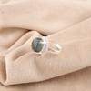 Oval Moss Agate Gemstone 925 Silver Birthday Cocktail Mother Gift Ring Jewelry RR-28-26