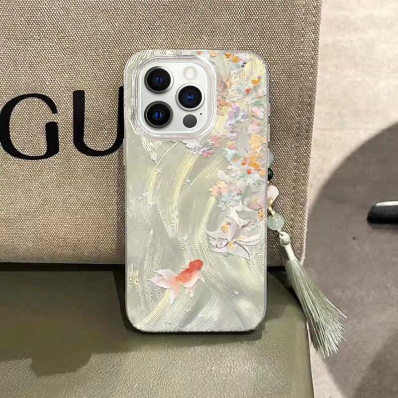 Osmanthus Koi for Apple 17promax Cartoon for IPhone16plus Mobile Phone Case New 15pro Advanced