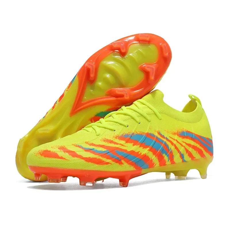 Professional Football Shoes AG Soccer Cleats Anti-Slip Artificial Grass for Men Women Children Teenagers Sports Shoes Football