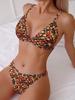 2025 Europäischer & Amerikanischer Print Bikini: Sexy Badeanzug mit Schlitz für Damen