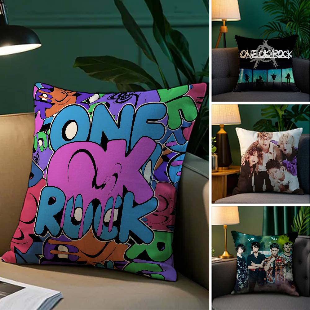 Band O-One Ok Rock-Mt Rock Ambitions Pillow Case Comfort Sofa Bed Silky Elegant Invisible Zipper Decorative Cushion Cover