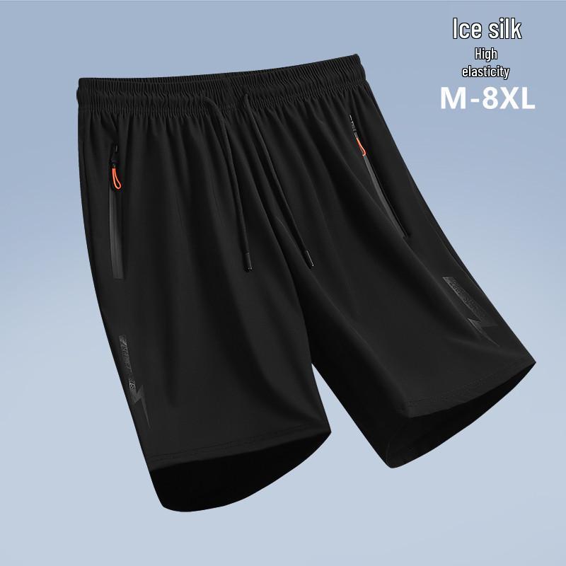 Men's Summer Quick-Dry Elastic Casual Shorts - Lightweight, Loose, Plus Size Sports Pants