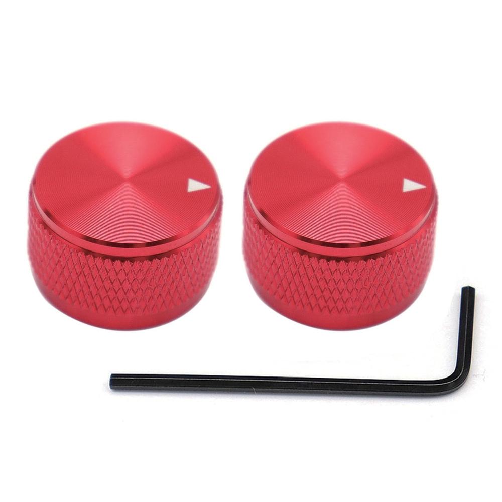 1Pc2Pc Aluminium Guitar Metal Knobs 6Mm Metal Pot Knobs With Indicator And Set Screw For Guitarbassaudio Equipments