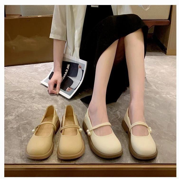 Soft Leather Women's Flat Sole Single Shoes, Summer And Autumn Small Leather Shoes