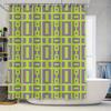 Green And Purple Bath Shower Curtain Waterproof Polyester Fabric Decorative Privacy Tiled Bathroom Window Shelves Home Garden De