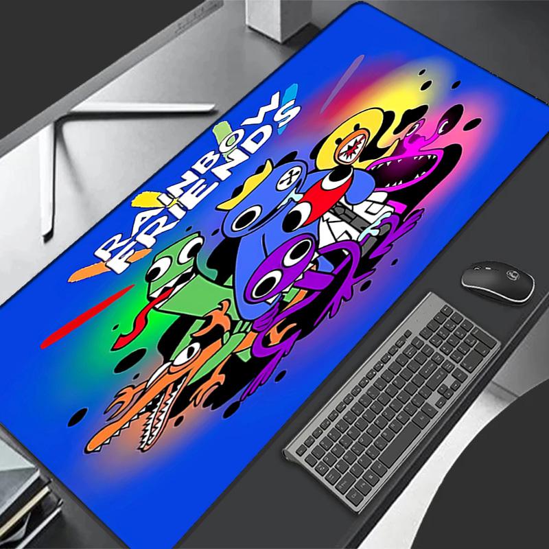 Rainbow Friends1 Theme Premium Non-slip Mouse Pad with Stitched Edges,Durable Rubber Material,for Desktop & Gaming Great Gifts
