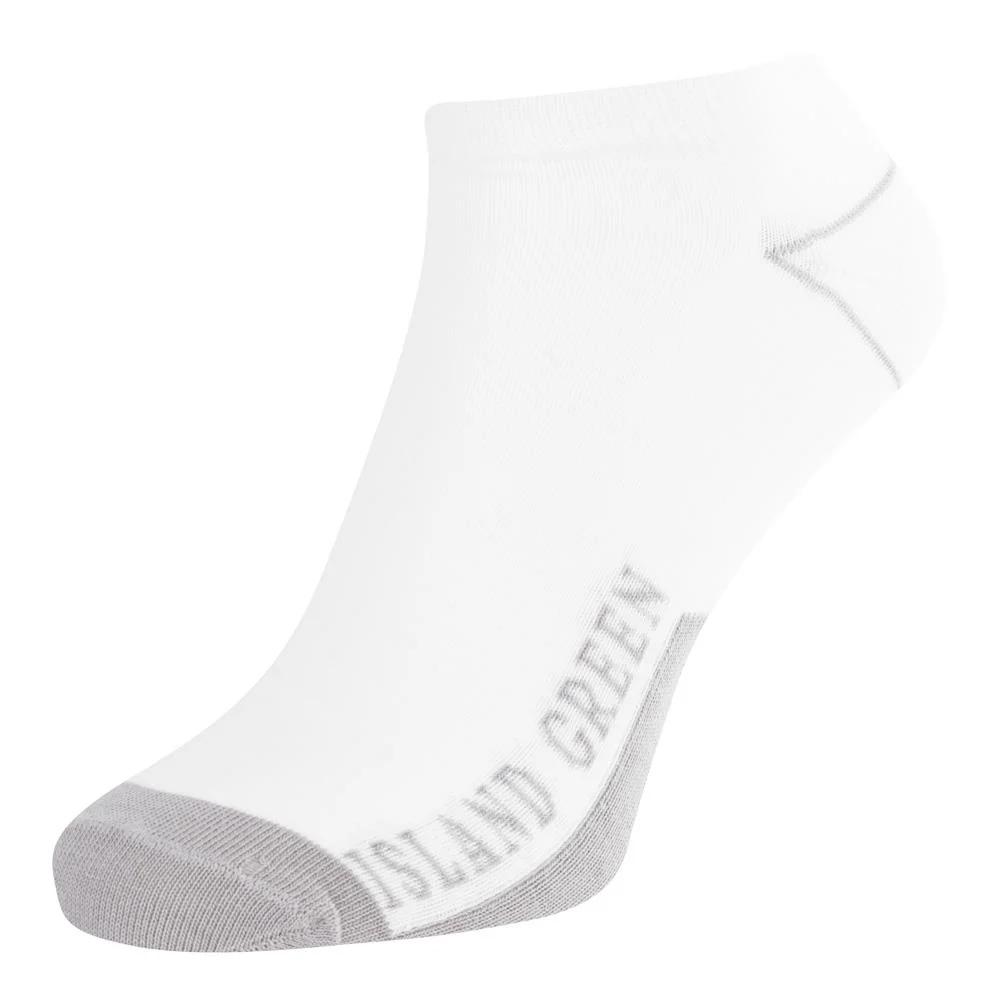 Island Green Mens Logo Trainer Socks (Pack of 3)
