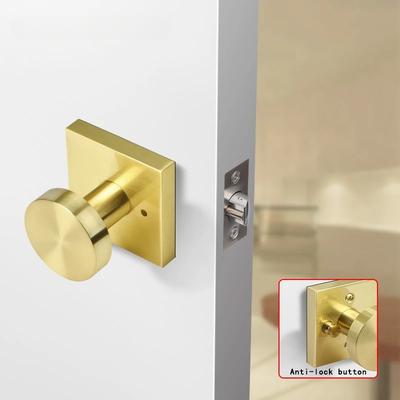 Serrure de porte d'entrée, Serrure de salle de bain américaine, Porte en bois de salle de bain pour la maison, Serrure privée en alliage de zinc, Poignée de porte à canal silencieux sans clé