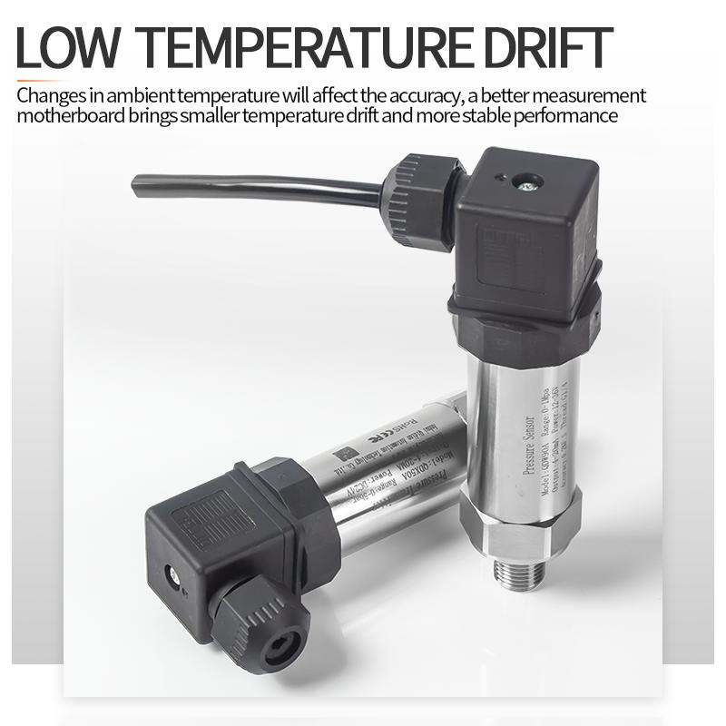 G1/4' 4-20mA 0-10V Pressure Sensor 1.6Mpa 10Bar 24V Supply 0.2Bar 60 Bar 50 Bar 100Bar OIL Water Gas Pressure Transmitter Sensors Oxygen 5