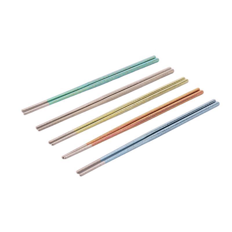 Zhuipu Colorful Titanium Chopsticks Set