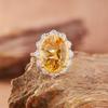 Millennium Cut Natural Topaz Amethyst Citrine Necklace Women'S S925 Sterling Silver Color Treasure Jewelry Pendant