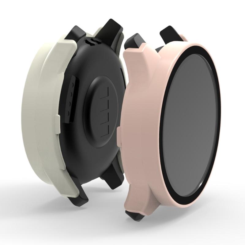 Kratzfeste Schutzhülle+Displayschutzfolie Kompatibel für Move Trend Hülle mit Glasfolie Smartwatch