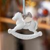 Car Rearview Mirror Pendant Aromatherapy Stone Gypsum Horse Decoration Presents