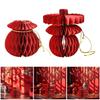 Chinesische Jahresdekoration Hängeornament Rote Papierlaterne Frühlingsfestdeko für Schrank