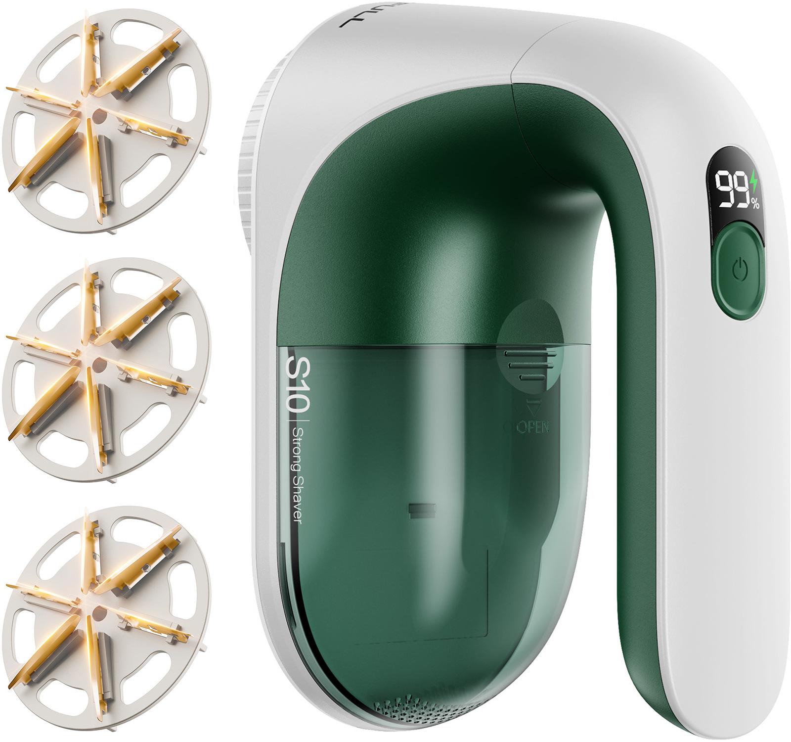 

Двухголовочный триммер для удаления комков шерсти, бритва, бытовая зарядка, USB-устройство для удаления волос со свитеров и пальто, устройство для удаления комков шерсти. зелёный