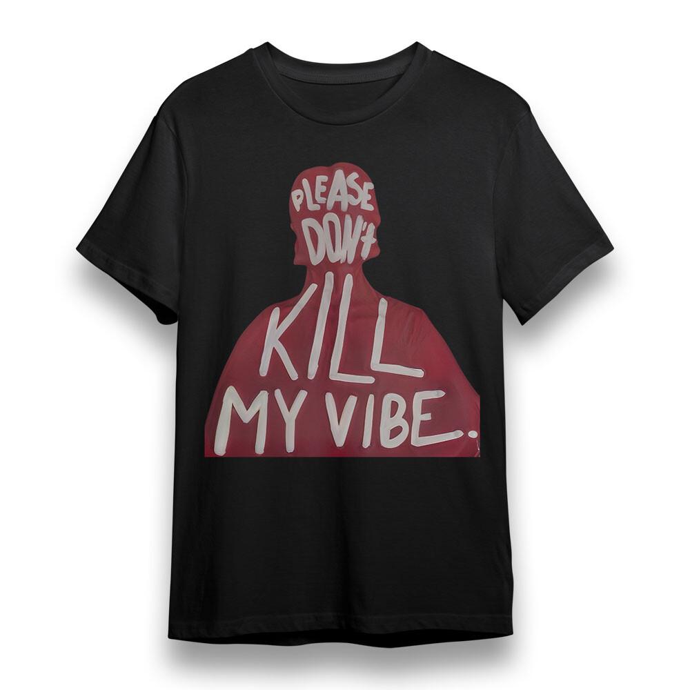 

Women s Oversize T-shirt With Don t Kill My Vibe Graphic Unisex 100% Cotton Tee L