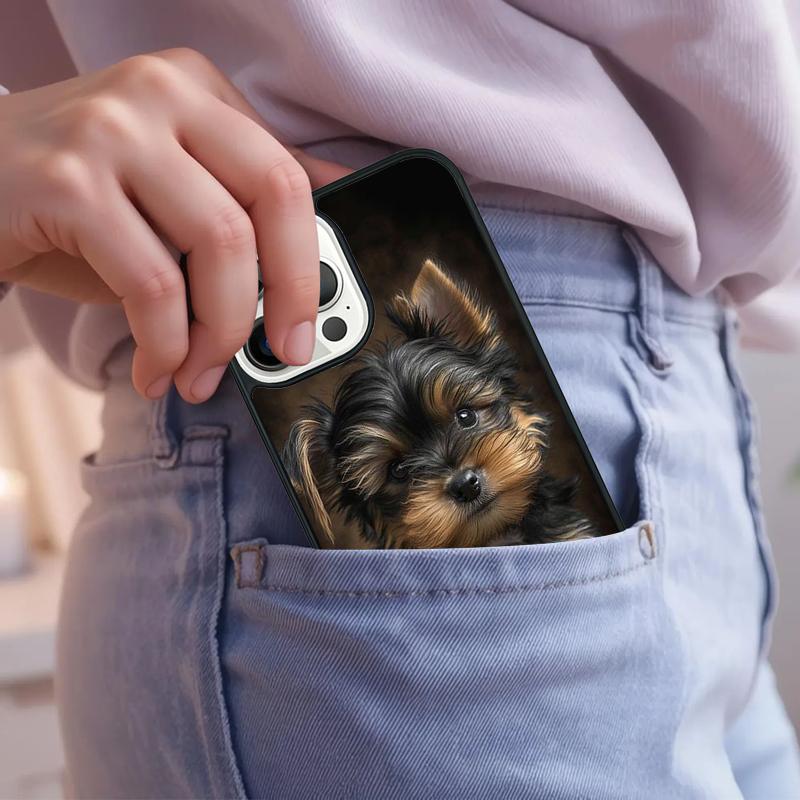 Yorkshire Terrier Dog Puppy Phone Case For iPhone 17 Air 15 16e 14 13 Pro Max Coque 12 11 Pro Max PLUS Cover