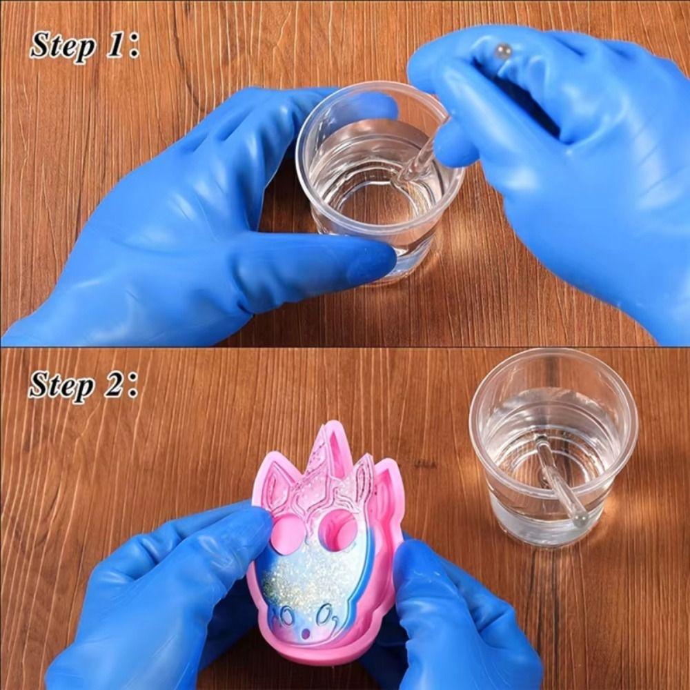 1Pair Reusable Moisturizing Gloves Waterproof Dishwashing Gloves Cleaning Gloves  Casting