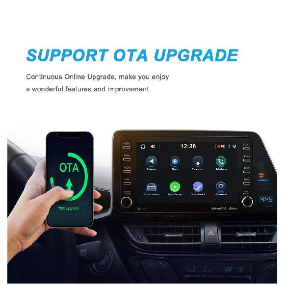 XUDA NEW Wireless Carplay Adapter Android Auto 2in1 Smart Mini Box WIFI BT Auto Connect For Toyota Volvo Benz MG Kia MAZDA FORD