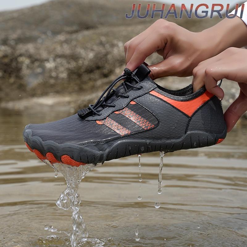 Outdoor Mens Womens Barefoot Water Shoes Five-Finger Fitness Yoga Shoes Breathable Lightweight Non Slip Outdoor Walking Shoes