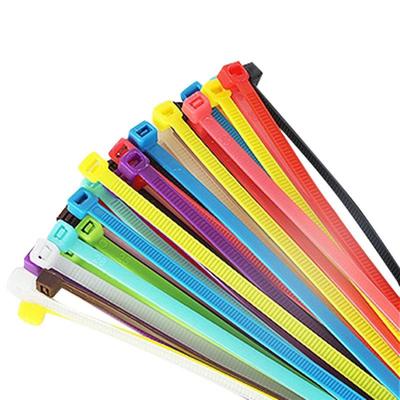 Colliers de serrage en nylon colorés à haute résistance, autobloquants - Qualité industrielle, résistants à la chaleur pour usage électrique, filaire et de jardinage