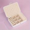 Large Capacity Travel Jewelry Storage Box Double Layered Buttoned Jewelry Organizer Portable Jewelry Storage Box Home Decoration