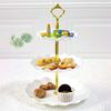European-style Three-layer Candy Tray Fruit Tray Durable Parties Table Snack Tray Clear Cake Stand Refreshment Tray Plateau