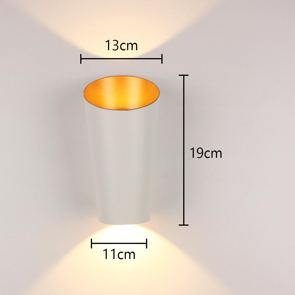 Appliques murales LED minimalistes modernes Appliques murales d'intérieur de style nordique Applique murale de chevet de chambre à coucher Éclairage intérieur simple