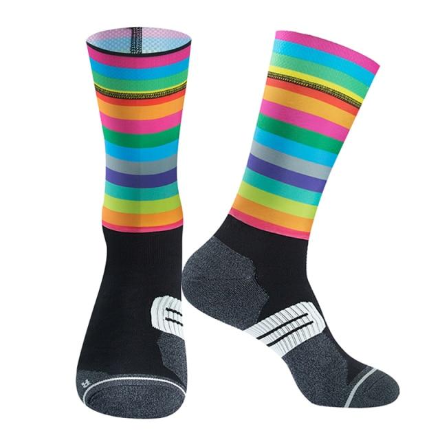 Cycling Socks Breathable Running Football Ankle Cotton Bike Riding Socks Pair