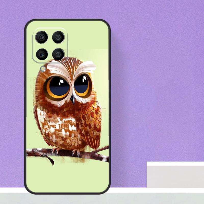 Cute Owl Cartoon For Samsung Galaxy M13 M33 M53 M12 M32 M52 M14 M34 M54 M20 M51 M21 M30s M31s M15 M55 Case