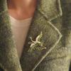 Elegant Auspicious Cloud Crane Brooch: High-End Versatile Qipao & Hanfu Fashion Accessory Pin