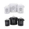 3PCS Potato Onion Storage Bin Carbon Steel Farmhouse Potatoes Holder Kitchen Storage Canisters Jars Containers for Countertop