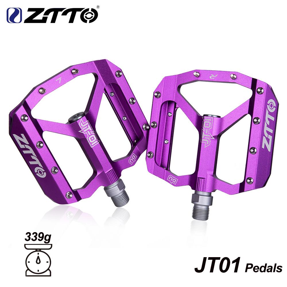 ZTTO MTB Cycling Pedals DU Sealed Bearing Ultralight Aluminum Alloy Footboard Anti-Slip Bicycle Platform Pedals DH Bicycle Parts
