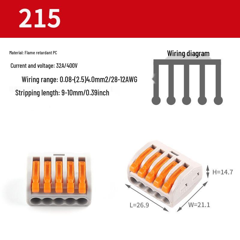 Universal Quick Connector: Soft/Hard Wire Terminal Splitter