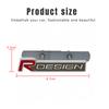 3D Metal Badge Car Front Grille Badge Body Trunk Decoration Accessories For Volvo Rdesign V40 V50 S40 S80 XC60 S90 XC90 S60 V90