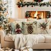 Christmas pinecones Cushions Pillowcase Polyester Cushion Cover Throw Pillow Pillowcover Home Car Sofa Decor