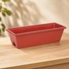 5 Pieces Rectangular Planter with Tray Long-Lasting Trough Drainage