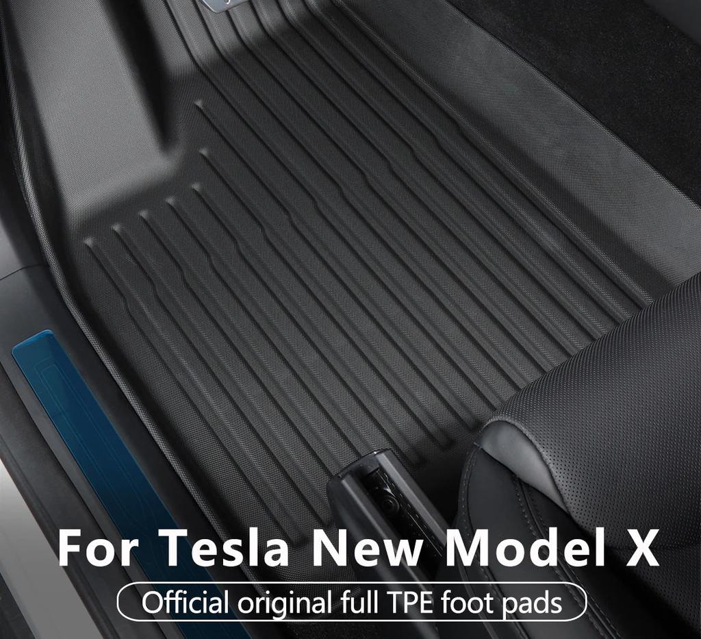 for Tesla Model X 2025 2025 TPE 3D Car Floor Mats Cargo Liner Trunk Pad Waterproof Protective Left Rudder
