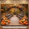 Rustic Fall Autumn Archway Photo Backdrop Decoration Steer Creek Picnic Party Background Decor Hanging Curtain Wallpaper Wall Pr