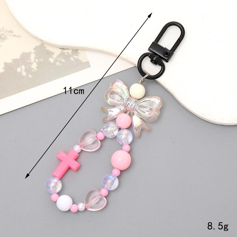 Creative Pearl Bow Pendant Keychain: Exquisite Gift Accessory for Bag or Phone Case