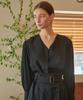 BIBYSEOB V-Neck Layered Blouse Black [T33]