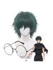 Anime Jujutsu Kaisen Maki Zenin Parrucca Cosplay Capelli Corti Verdi Occhiali Shimetsu Kaiyuu Festa di Halloween