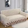 High Elastic Sofa Slipcover with Skirt Stretch Easy Fitted Armchair Sofa Covers 1/2/3/4-Seater Couch Slipcovers for Living Room