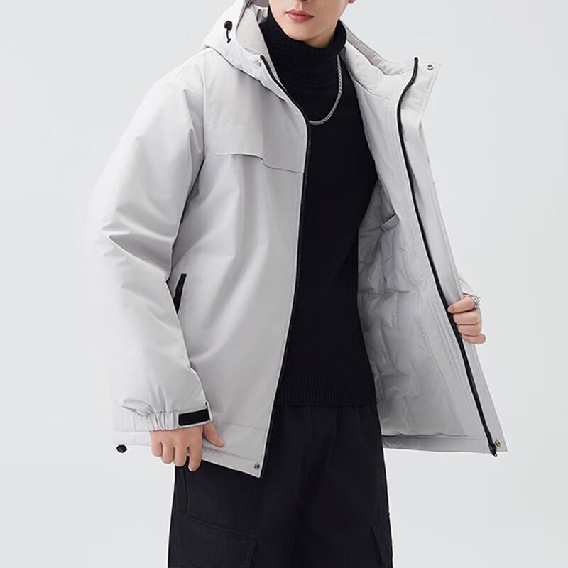 Mark Fairwhale Men's Hooded Workwear Padded Jacket