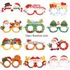 24pcs Paper Funny Photo Props Glasses 2026 Merry Christmas Deco for Home Xmas Gifts New Year 2026 Santa Claus Navidad Party Gift