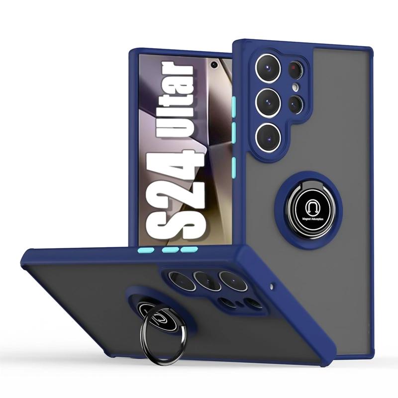 Magnetic Case For Samsung Galaxy S25 S24 S23 S21 S20 Ultra FE Ring Holder Funda For Samsung S24 S22 Note 10 Plus 20 Ultra Cover