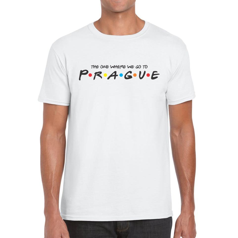 

The One Where We Go To Prague Inspired By Friends Spoof Capital Of The Czech Republic Mens Tee Top S