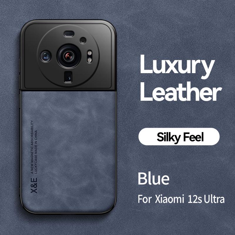 For Xiaomi Mi 12S Ultra Case Car Magnetic Stand Holder Leather Phone Case For Xiaomi Mi 12 S Ultra Mi12 S Ultra 6.73" Back Cover