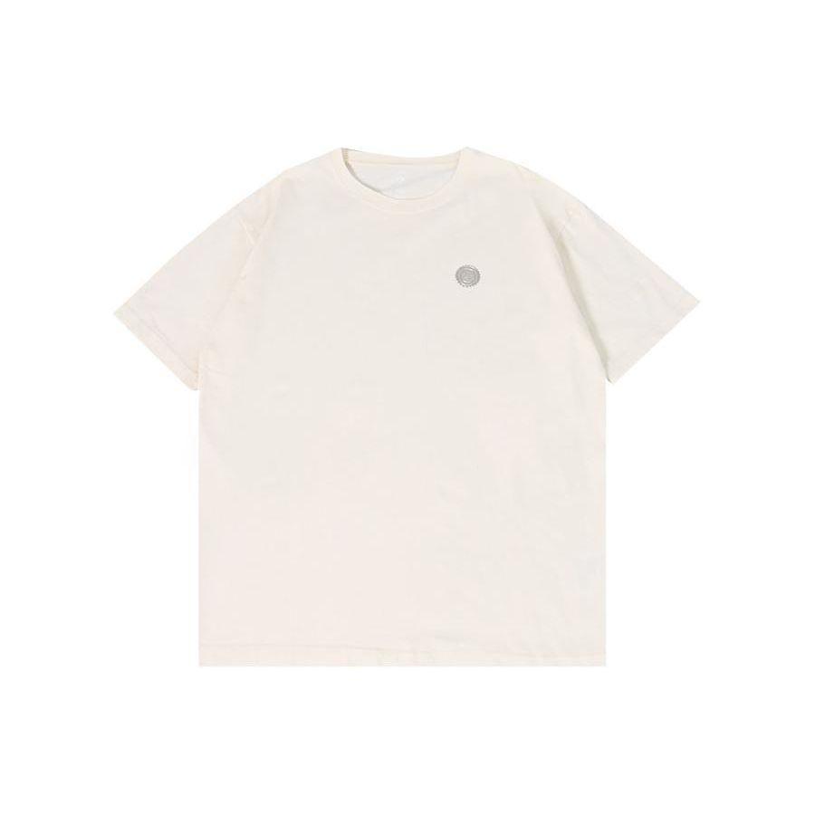 

Converse Solid Color Heavyweight Crew Neck Pullover Loose Short Sleeve T-Shirt SS24 Unisex Tops Apricot 10027227-A01