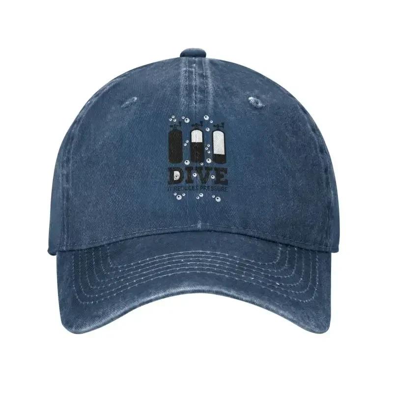 Personalized Cotton Scuba Diving Baseball Cap Hip Hop Unisex Womens Adjustable Dive Diver Quote Dad Hat Summer